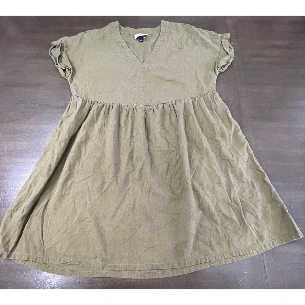 Universal Thread Olive Green Linen Blend Womens L